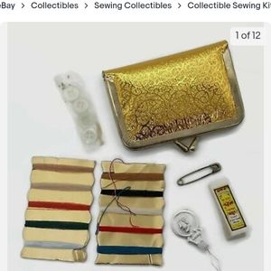 Vintage sewing kit travel size